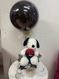 Arreglo Snoopy en base cilíndrica