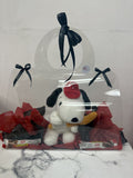 Carterita con Snoopy y chocolates