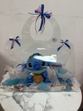 Carterita con Stitch y chocolates