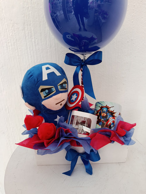 Arreglo Capitán América con taza